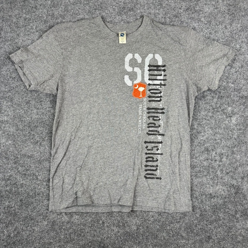New Agenda T-Shirt Mens XL Gray Hilton Head Island SC Graphic Souvenir Tee